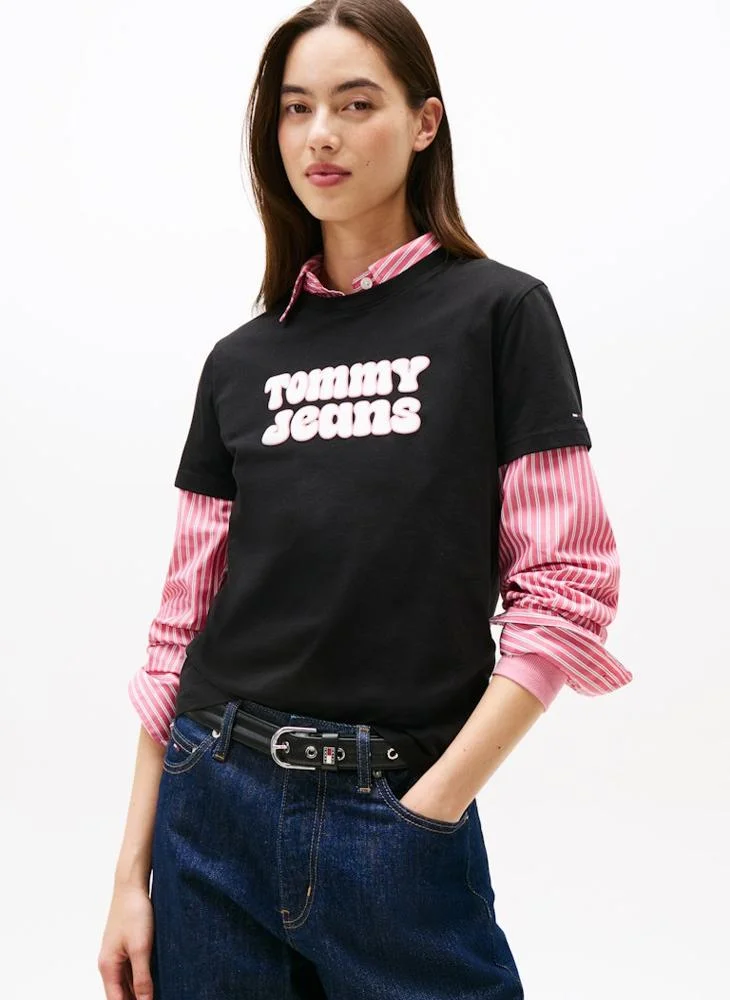 TOMMY JEANS Graphic Crew Neck T-Shirt